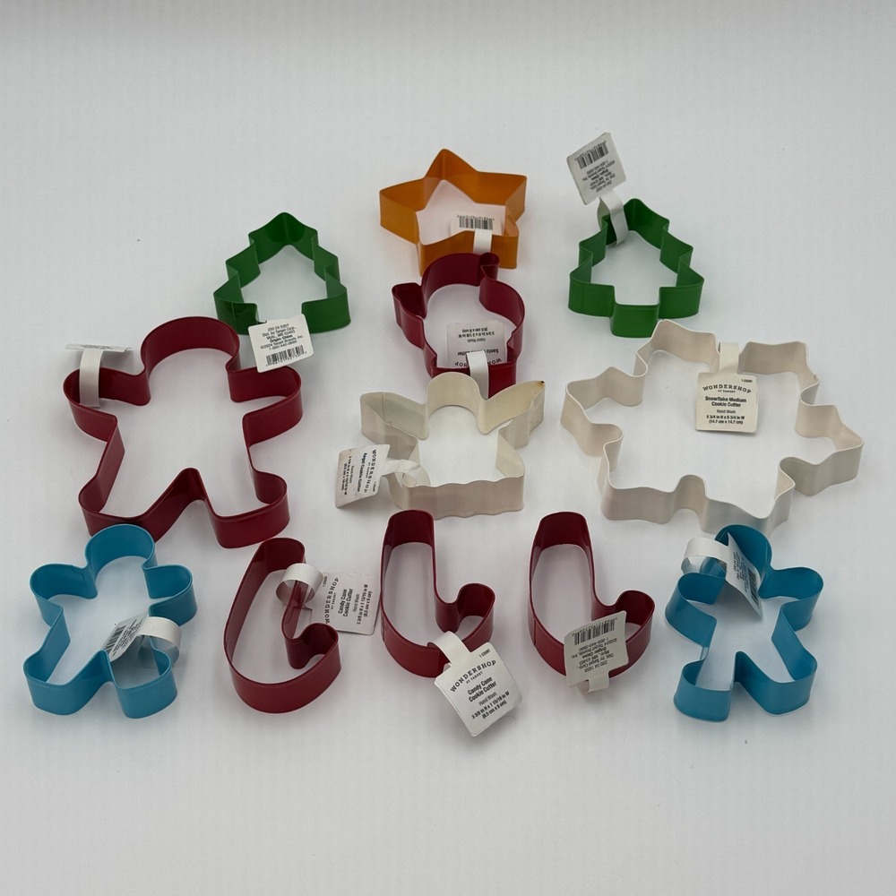 Christmas Cookie Cutter Set 12 Wondershop Gingerbread Snowflake Bundle NEW‎